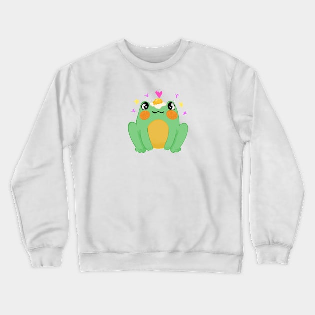 Eggy Froggy v2 Crewneck Sweatshirt by Beelixir Illustration